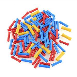100Pcs Assorted Insulated Electrical Wire Cable Terminal Crimp Connector Set Kit