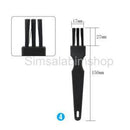 8 in 1 Plastic Small Portable Handle Nylon Anti Static Cleaning Brush Black