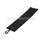 Black PVC Rock Climbing Mountaineering Exploring Rope Protector Sleeve Cover