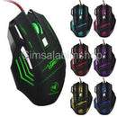 5500DPI USB Wired Gaming Mouse 7Buttons Opitical Ergonomics Laptop PC Mice