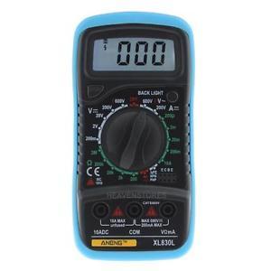Digital Voltmeter Ammeter Ohmmeter Resistance Multimeter Volt AC DC Tester Meter