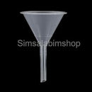 2x 60mm Plastic Clear Long Stem Gauge Funnel For Lab Tester Liquid Spout