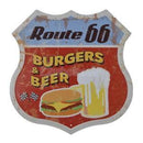 Shield Metal Tin Sign Wall Art Plaque US Highway Road Sign Motel Cafe Decor