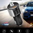 Bluetooth Car Kit FM Transmitter Wireless Radio Adapter USB Charger MP3 Player