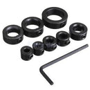8Pcs Woodworking Spacing Ring+Hex Wrench+Flush Trim Router Bit 1" Cutter
