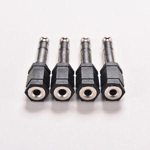 4Pcs 6.5mm 1/4 Male to 3.5mm 1/8 Female Stereo Audio Mic Plug Adapter Jack SP