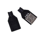 10PCS USB2.0 Type-A Plug 4-pin female Adapter Connector jack&Black Plastic Cover