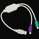 New USB Type A Male to PS/2 PS2 Female Cable Keyboard Mouse Adapter Converter