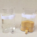 Acrylic Bird Feeder Automatic Seed & Water Feeder Cage Parrot Canary Cockatiel