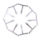Set of 9 Luthier tools Understring radius gauge for guitar and bass setup NT
