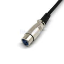 1ft Premium XLR Male to Female Right-Angle Microphone Audio Extension Cable