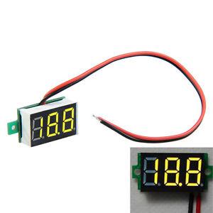 Mini DC 2.5-30V Red LED Panel Voltage Meter 3-Digital Display Voltmeter Tester