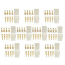 10 Kits 4 Way Pin 6.3mm Electrical Locking TAB Connector Plug & Socket Kit