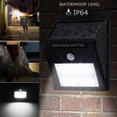 20 LED Solar Power PIR Motion Sensor Wall Light Outdoor Garden Waterproof Lamp