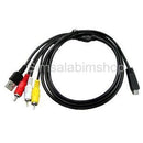 3in1 Camera Data Cable + A/V TV Cord for Sony DSC-350/DSC-380/DSC-390