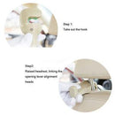2pcs Car Seat Headrest Hanging Hook Coat Purse Bag Hanger Organizer Holder Beige