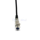 1ft Premium XLR Male to Female Right-Angle Microphone Audio Extension Cable