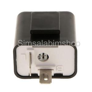 2Pin Electronic Flasher Relay Fix For LED Turn Signal Lamps Hyper Flash 12V