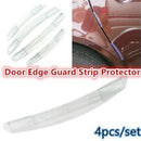 4x Car Door Edge Guards Trim Molding Protection Strip Scratch Protector Anti-rub