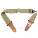 Adjustable Army Green Soft Leather Thick Strap for Electric Acoustic Guitar Bass