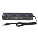 10 Port USB 2.0 Multi HUB Splitter Expansion for Desktop PC Laptop Adapter