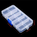 Fishing Lures Hook Bait Plastic Storage Box Adjustable Case Tackle Accessory