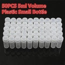50Pcs 5g Volume Plastic Sample Bottle 5ML Small Bottle Vial Storage Container