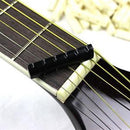 2Set Faux Buffalo Bone Bridge Saddle&Slotted Nut For 6 String Acoustic Guitar SP