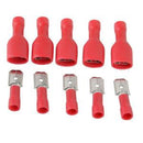 100Pcs Female&Male Spade Insulated Connectors Crimp Electrical Wire Terminal