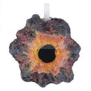 Super Underwater Volcano Aquarium Ornament Fish Tank Air Stone Tropical Fish