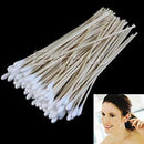 100Pcs Medical Swabs 6'' Long Wood Handle Sturdy Cotton Applicator Swab Q-tip