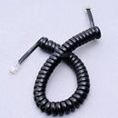 10Pcs RJ11 Male to Male Curley Telephone Extension Coil Cable Cord 2m Black