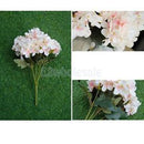 Upscale 6 Heads Artificial Hydrangea Simulation Flowers Bouquet Decor Pink