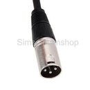 3-pin XLR Plug To Socket MIC Shielded Cable Microphone Audio Cord 1m