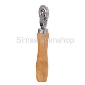 Tyre Patch Roller Puncture Repair Tool Wood Handle Portable Car Accessories