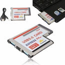 54mm Express Card ExpressCard to 2 Port USB 3.0 HUB Internal Adapter for Laptop