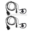 2x G Shape Ear-Hook Earpiece Earhook Earphone Mic for Baofeng Walkie Talkie
