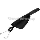 Black PVC Rock Climbing Mountaineering Exploring Rope Protector Sleeve Cover