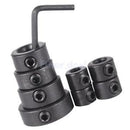 8Pcs Woodworking Spacing Ring+Hex Wrench+Flush Trim Router Bit 1" Cutter