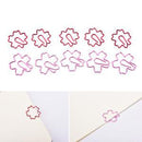 2Pcs Pink Red Sakura Cherry Blossom Flowers Paperclips Planners Paper Clips