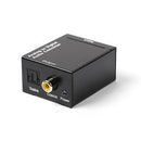 Optical Coaxial Toslink Digital to Analog Audio Converter Adapter RCA L/R 3.5mm