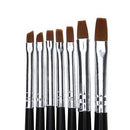 7Pcs Acrylic Nail Art Pen Tips UV Builder Gel Painting Brush Manicure Set Hot