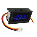 DC 3.5-30V Mini 5 Digit Digital Blue LED Voltmeter Volt Meter Panel Car