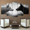 5pcs Abstract Home Canvas Prints Painting Artwork Wall Hanging Decor Wolf-S