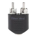 10xDual 2-RCA Male to 3.5mm Female Stereo Audio Converter Adapter RCA