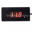 12V 24V Mini Auto Digital LED Voltmeter Car Voltage Gauge Battery Tester