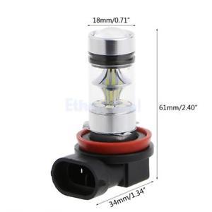 2pcs Blue H11 H8 100W Auto Car Head Light Lamp LED Bulbs Quick Response
