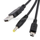Portable Case &1.2m/3.9ft USB Charging Cable For SONY PSP 1000/2000/3000