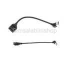Up 90+Down 90Angle USB 3.0 Male to Female Data Sync Extension Cable
