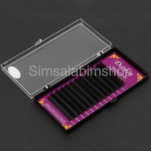 Fiber Black Eyelash Extension D Curl 0.15 Individual Semi Permanent 13mm